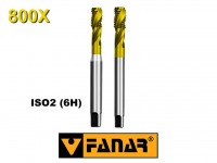 Závitník strojní M - HSSE TiN ISO2 (6H) 800X spirálový (40°) , FANAR