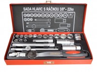 Sada gola hlavic 6-22mm 3/8" s ráčnou TONDA