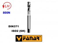 Závitník strojní M8 levý HSSE ISO2 (6H) DIN371 spirálový (40°) , FANAR