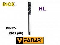 Závitník strojní M10x0,5 HSSE HL ISO2 DIN374 spirálový (40°) INOX , FANAR