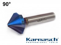 Tříbřitý záhlubník 90° HSSE PM DIN335C Blue-Tec , Karnasch
